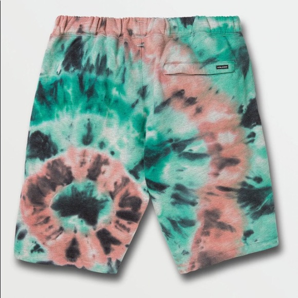 Volcom Fleece Hoodie & Shorts Set Tie Dye - Picture 6 of 6